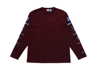 UNDEFEATED CHAMPION LOGO ARCHIVES L/S TEE - C8-T408 "Burgundy"