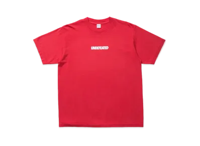 UNDEFEATED LOGO S/S TEE - 80076 "Red"