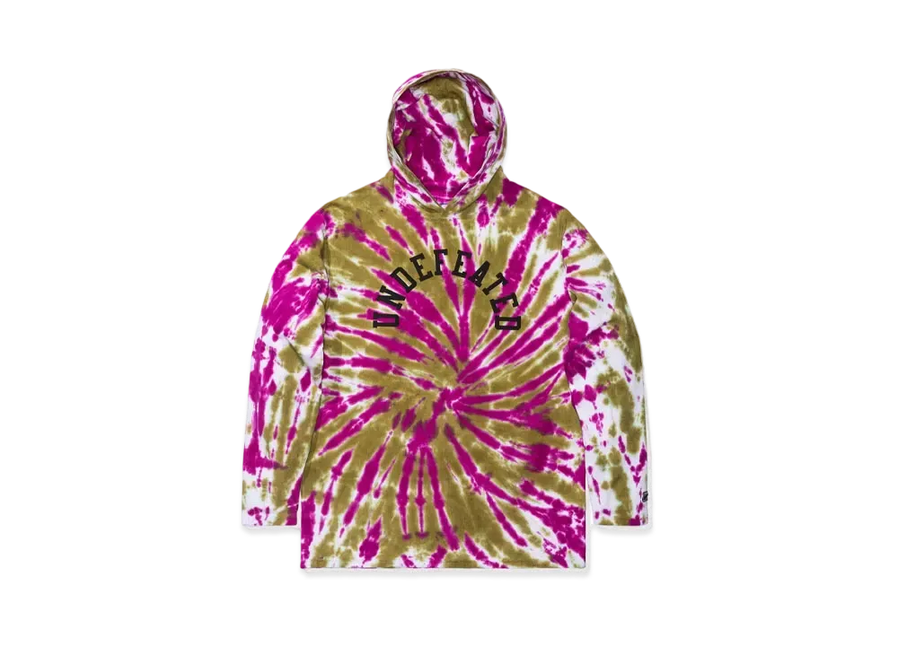 UNDEFEATED TIE DYED HOODED L/S TOP - 10034 "Olive"