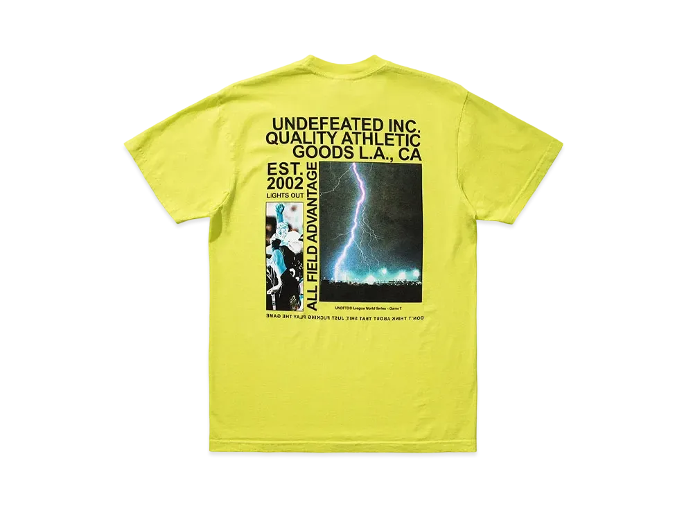 UNDEFEATED LIGHTS OUT S/S TEE - 80221 "Yellow"