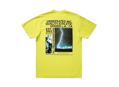 UNDEFEATED LIGHTS OUT S/S TEE - 80221 "Yellow"