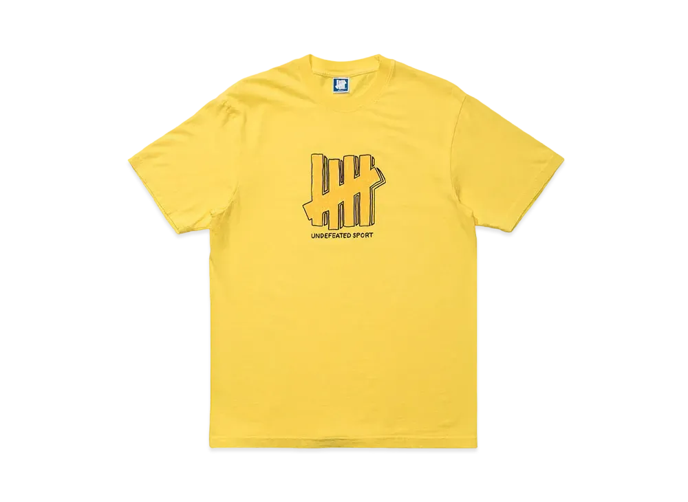 UNDEFEATED SPORT S/S TEE - 80233 "Yellow"