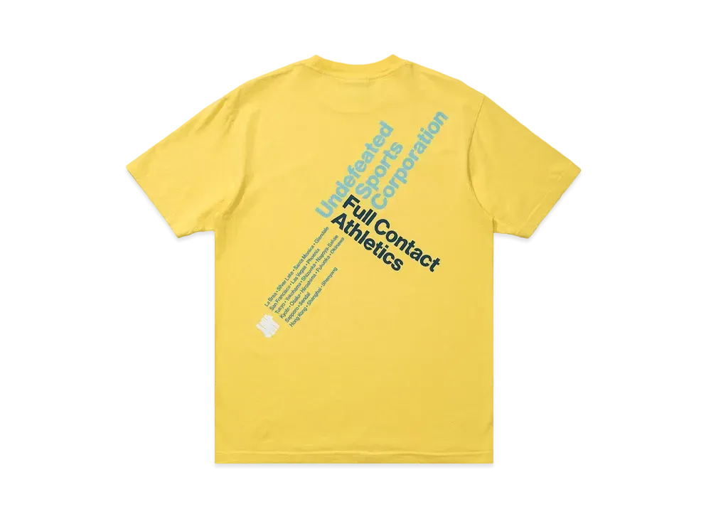 UNDEFEATED SPORTS CORP S/S TEE - 80245 "Yellow"