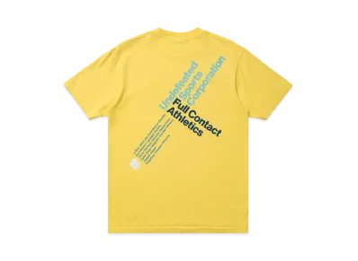 UNDEFEATED SPORTS CORP S/S TEE - 80245 "Yellow"