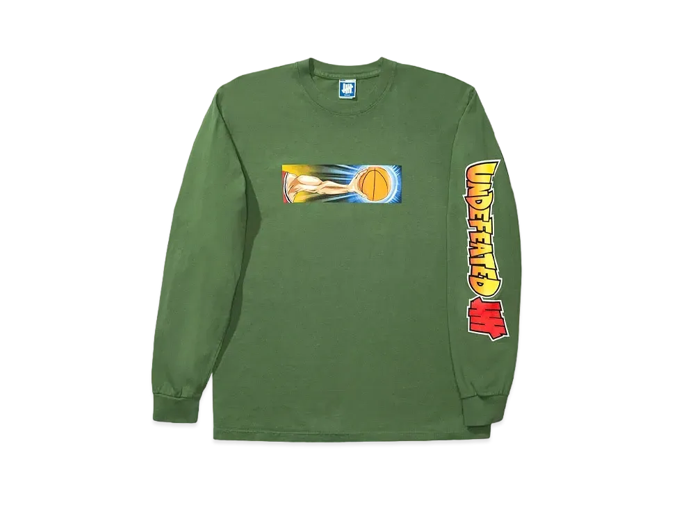 UNDEFEATED ANIME BBALL L/S TEE - 80204 "Green"