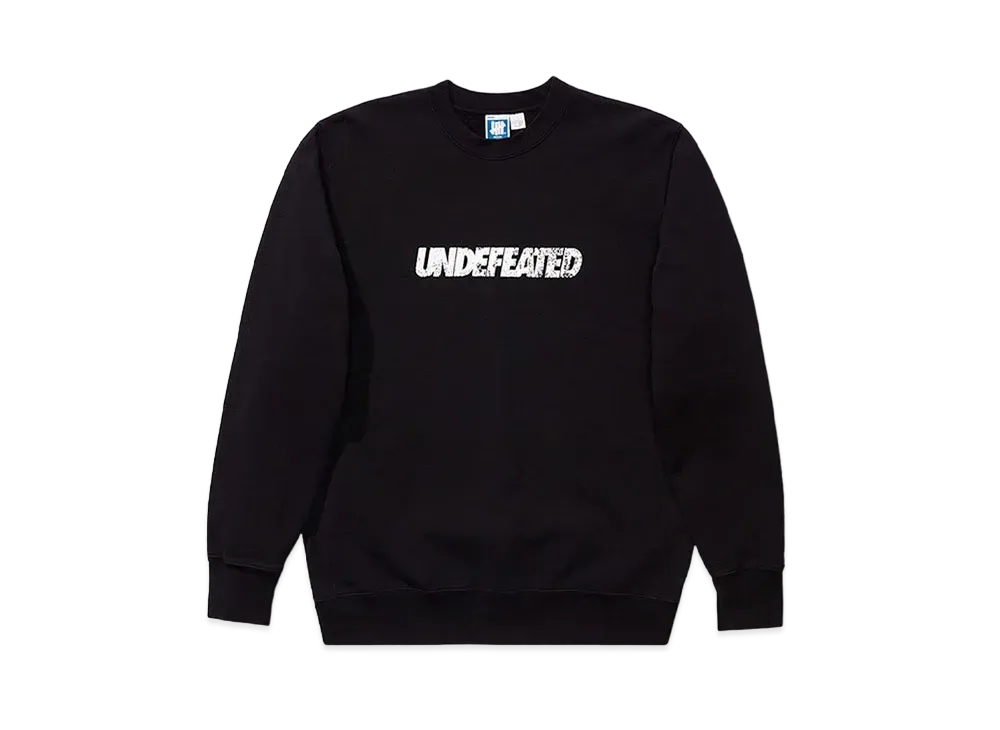 UNDEFEATED DISTRESSED CREWNECK - 20065 "Black"