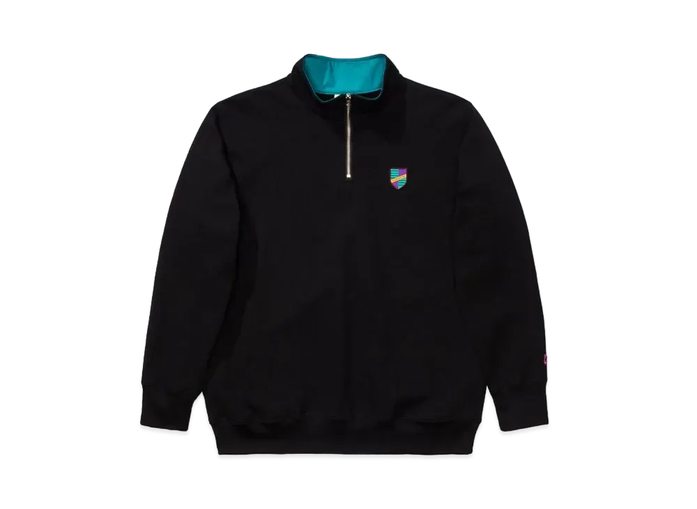 UNDEFEATED CREST QUARTER ZIP PULLOVER - 20039 "Black"