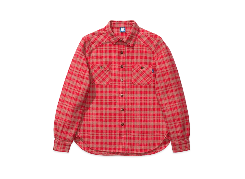 UNDEFEATED L/S FLANNEL - 30002 "Red"