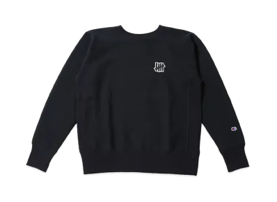 UNDEFEATED CHAMPION 5 STRIKE RW CREW SWEAT - C8-Q031 "Black"