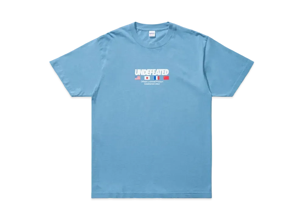 UNDEFEATED OFFICIAL FLAGS S/S TEE - 80147 "Light Blue"