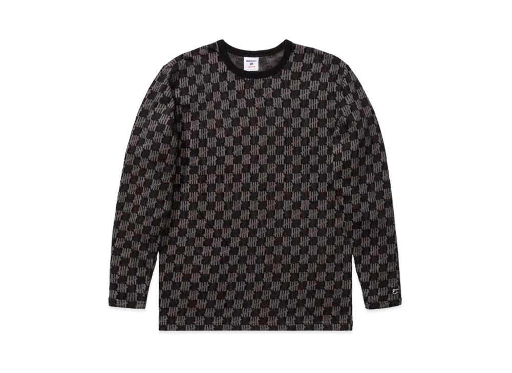 UNDEFEATED JACQUARD ICON L/S TEE - 10049 "Black"