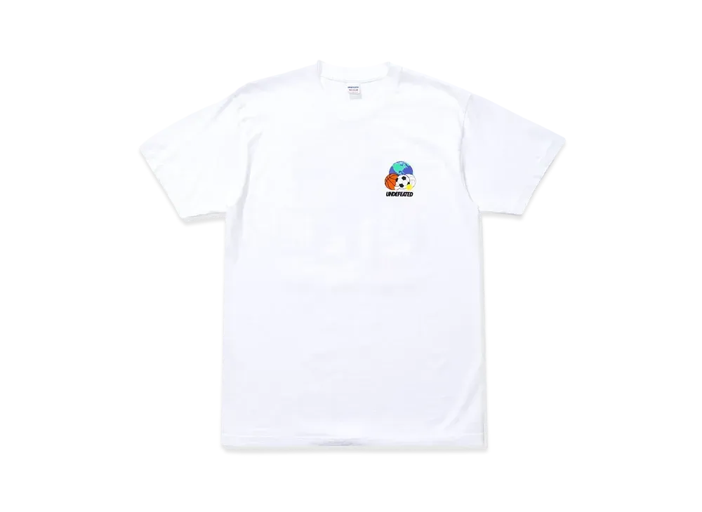 UNDEFEATED GLOBALLS S/S TEE - 80167 "White"