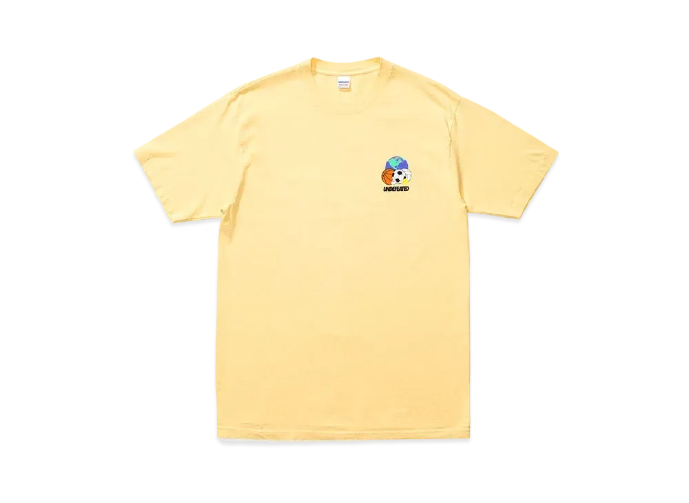 UNDEFEATED GLOBALLS S/S TEE - 80167 "Yellow"