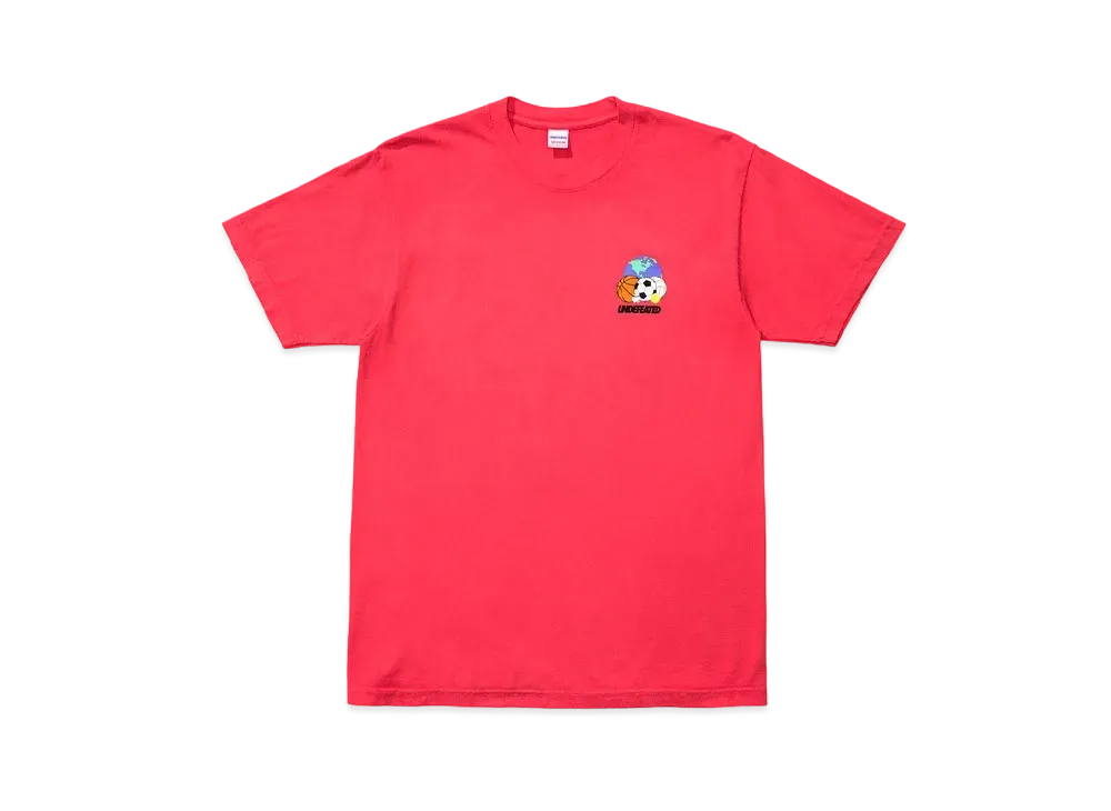 UNDEFEATED GLOBALLS S/S TEE - 80167 "Red"
