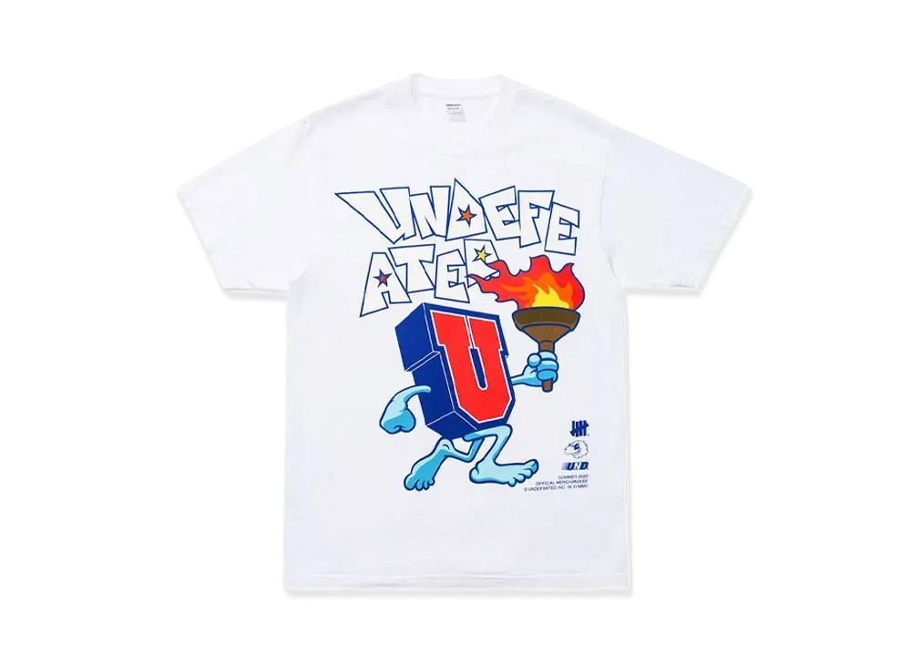 UNDEFEATED TORCH RUN S/S TEE - 80158 "White"