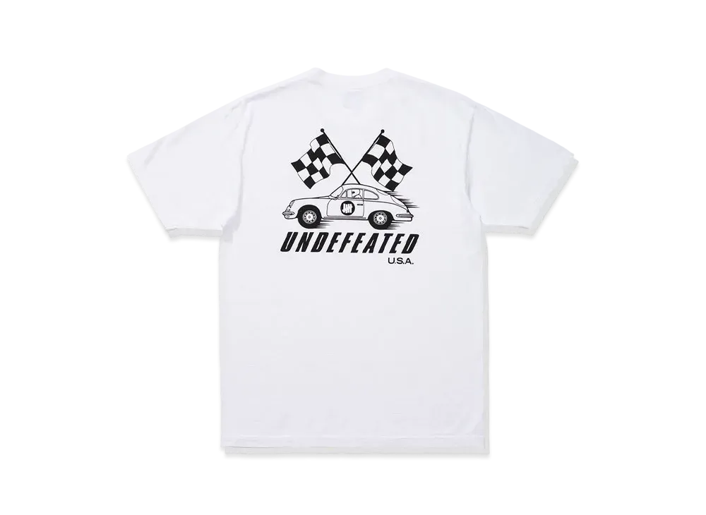 UNDEFEATED RACING FLAGS S/S TEE - 80178 "White"