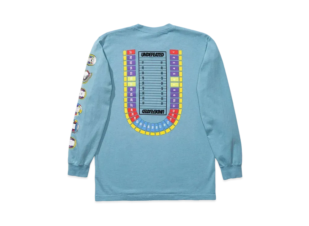 UNDEFEATED SEATING CHART L/S TEE - 80187 "Light Blue"