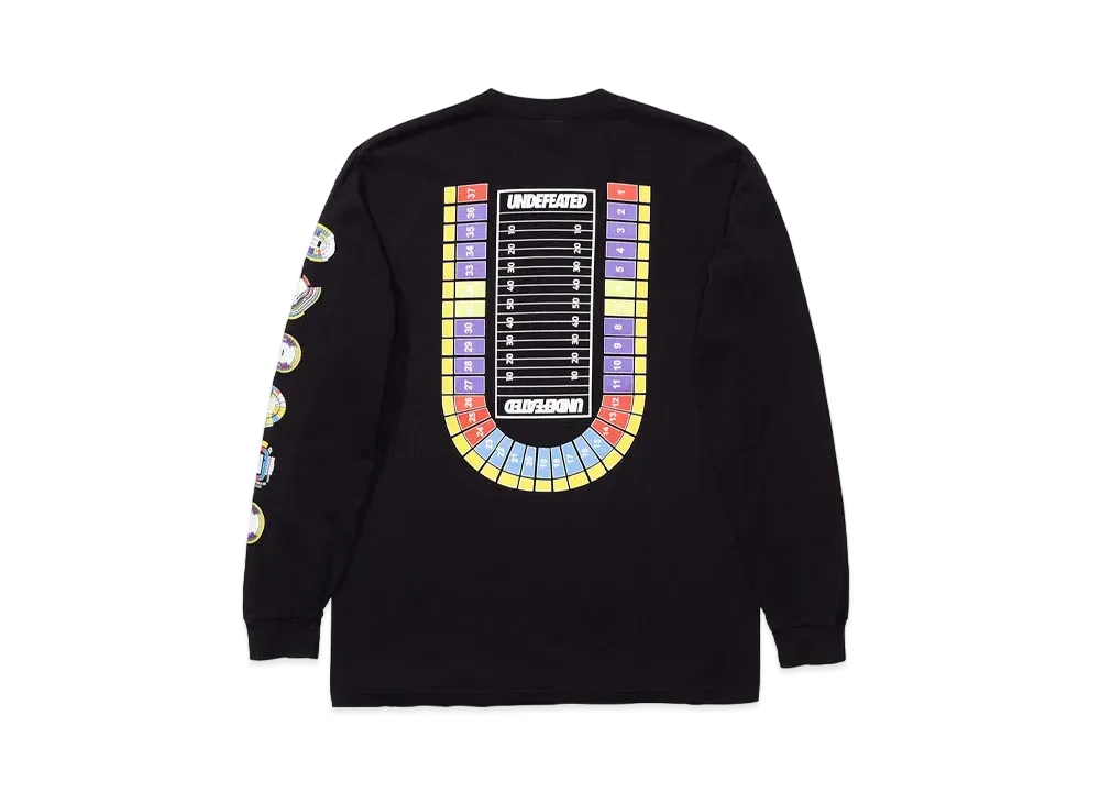 UNDEFEATED SEATING CHART L/S TEE - 80187 "Black"