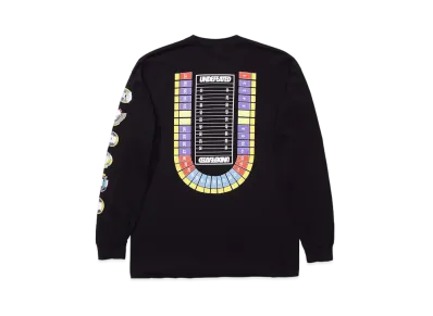 UNDEFEATED SEATING CHART L/S TEE - 80187 "Black"