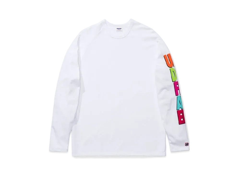 UNDEFEATED STACKED L/S RAGLAN - 10032 "White"