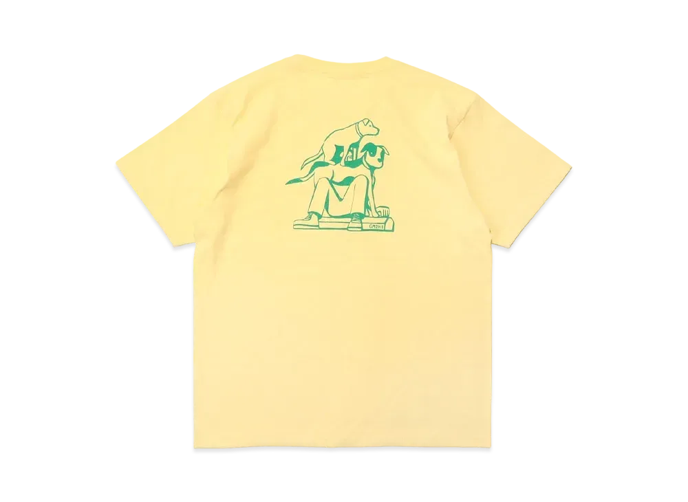 UNDEFEATED CURB DOGS S/S TEE - GM002 "Yellow"