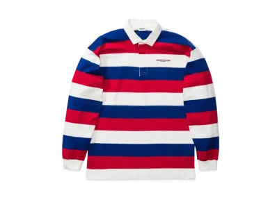 UNDEFEATED L/S STRIPED RUGBY - 10022 "Red"