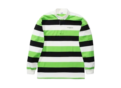 UNDEFEATED L/S STRIPED RUGBY - 10022 "Black"