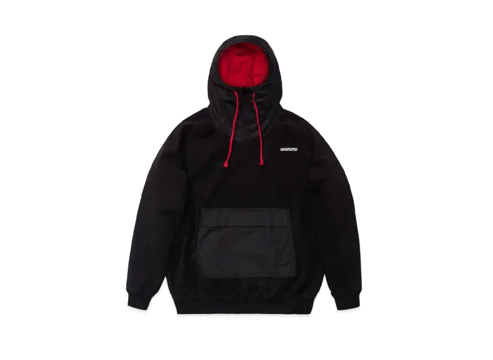 UNDEFEATED POLAR PULLOVER HOOD - 20038 "Black"