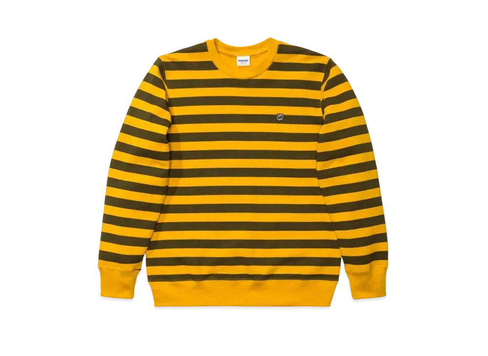 UNDEFEATED STRIPED CREWNECK - 20045 "Gold"