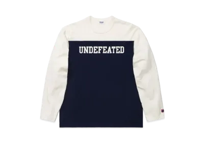 UNDEFEATED COLORBLOCKED L/S FOOTBALL TEE - 10041 "Navy"