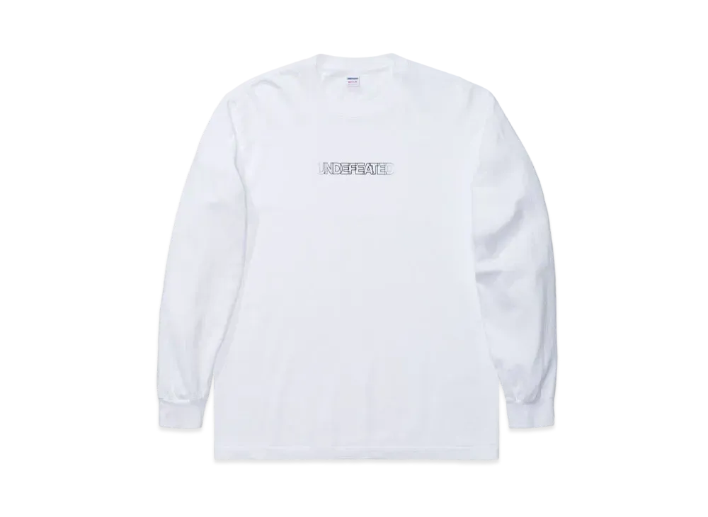 UNDEFEATED FADEOUT L/S TEE - 80112 "White"