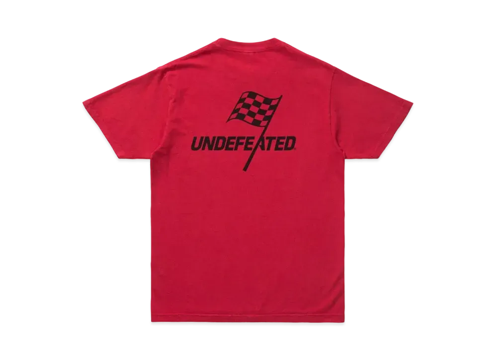 UNDEFEATED CHEQUERED S/S TEE - 80126 "Red"