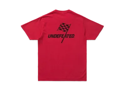 UNDEFEATED CHEQUERED S/S TEE - 80126 "Red"