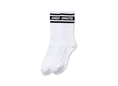 UNDEFEATED STRIPED CREW SOCK - 05016 "White"