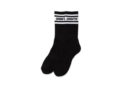 UNDEFEATED STRIPED CREW SOCK - 05016 "Black"
