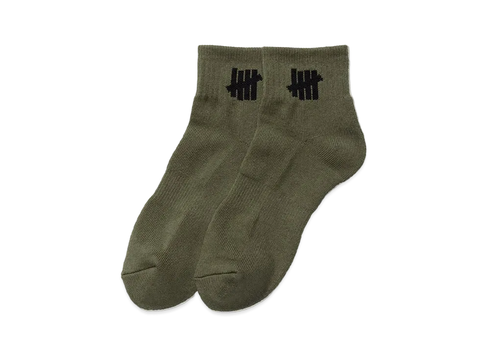 UNDEFEATED ICON ANKLE SOCK - 05015 "Olive"