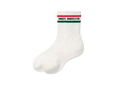 UNDEFEATED LOGO SOCK-CREW - 05003 "White"