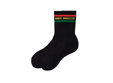 UNDEFEATED LOGO SOCK-CREW - 05003 "Black"