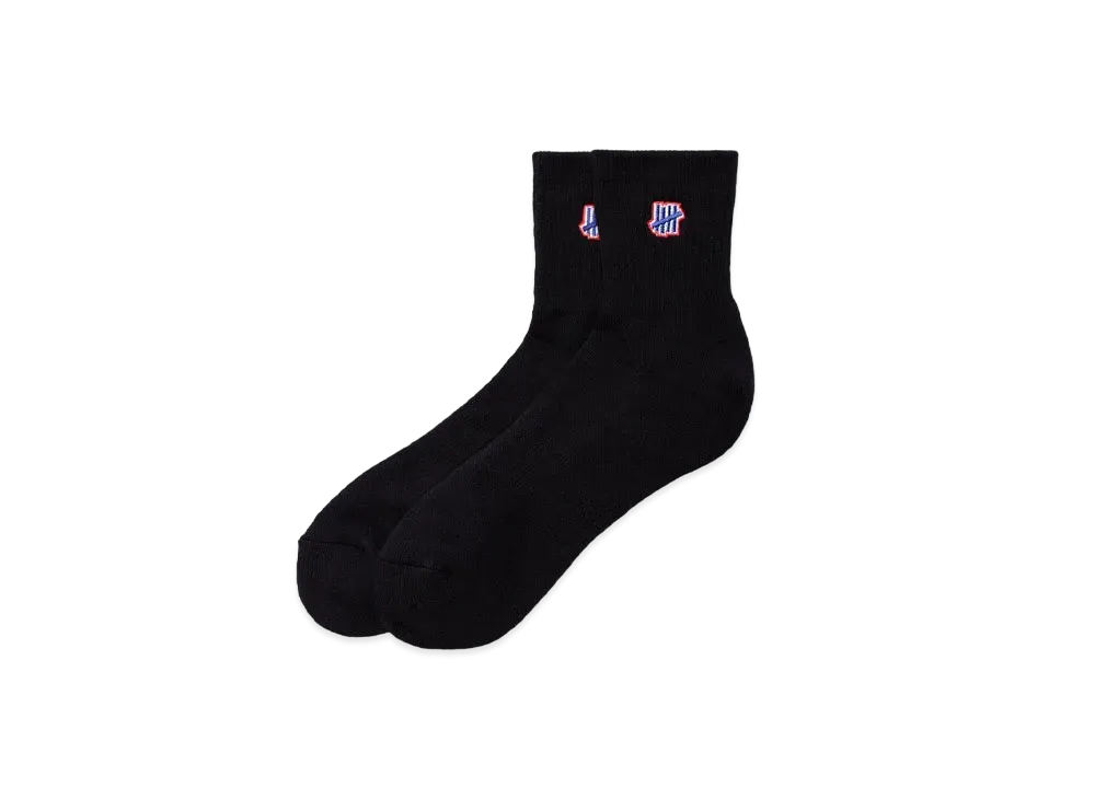 UNDEFEATED 5 STRIKE SOCK-QUARTER - 05001 "Black"