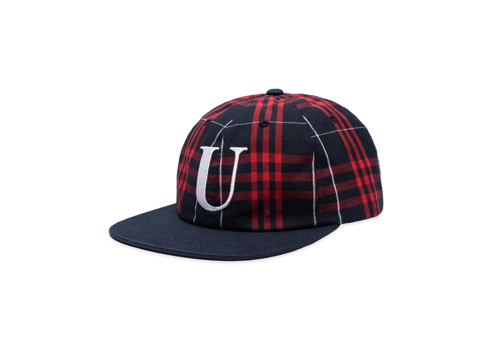 UNDEFEATED U PLAID STRAPBACK - 90098 "Red"