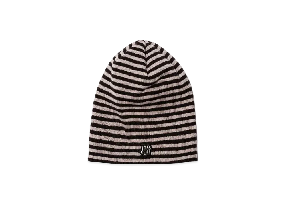 UNDEFEATED STRIPED BEANIE - 90099 "Black"