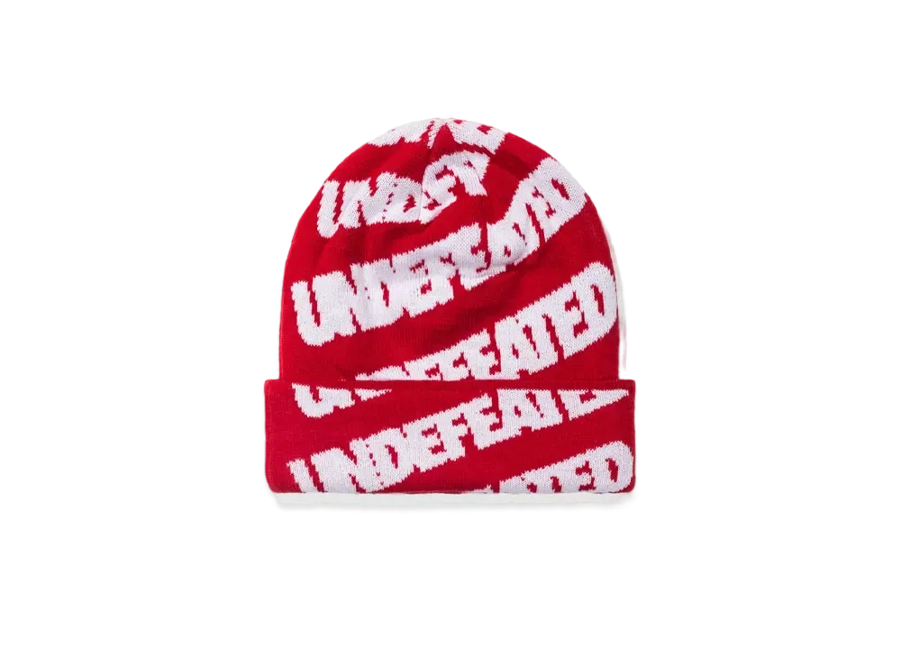 UNDEFEATED REPEAT BEANIE - 90096 "Red"