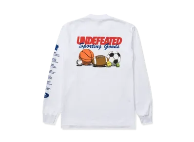 UNDEFEATED SPORTING GOODS L/S TEE - 80315 "White"