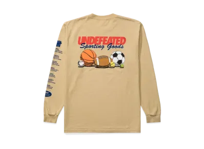 UNDEFEATED SPORTING GOODS L/S TEE - 80315 "Beige"