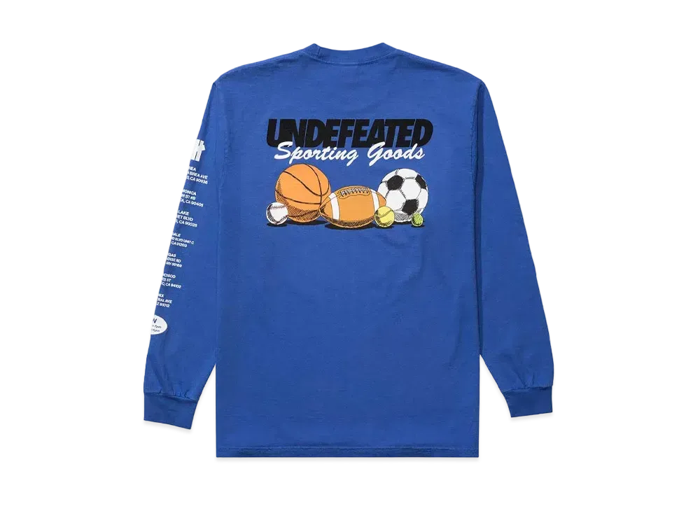 UNDEFEATED SPORTING GOODS L/S TEE - 80315 "Blue"