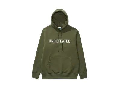 UNDEFEATED STENCIL LOGO PULLOVER HOOD - 20078 "Olive"