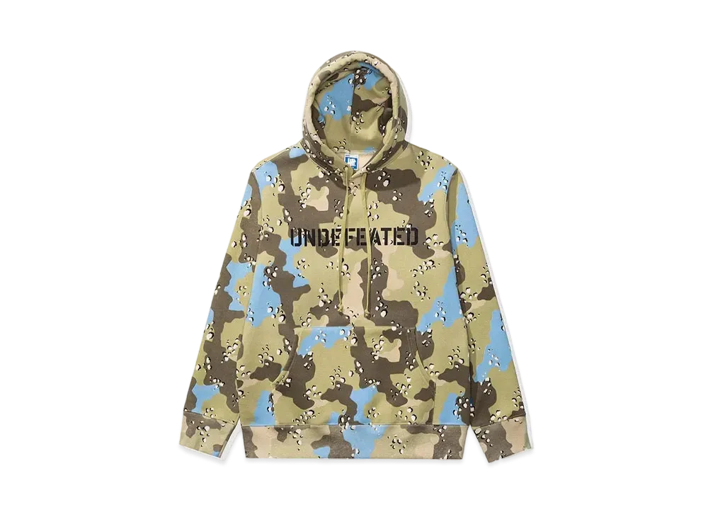 UNDEFEATED STENCIL LOGO PULLOVER HOOD - 20078 "Camo"