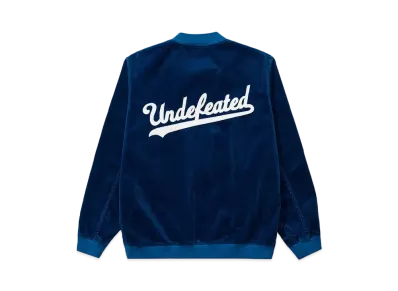 UNDEFEATED CORD BASEBALL JACKET - 40049 "Blue"