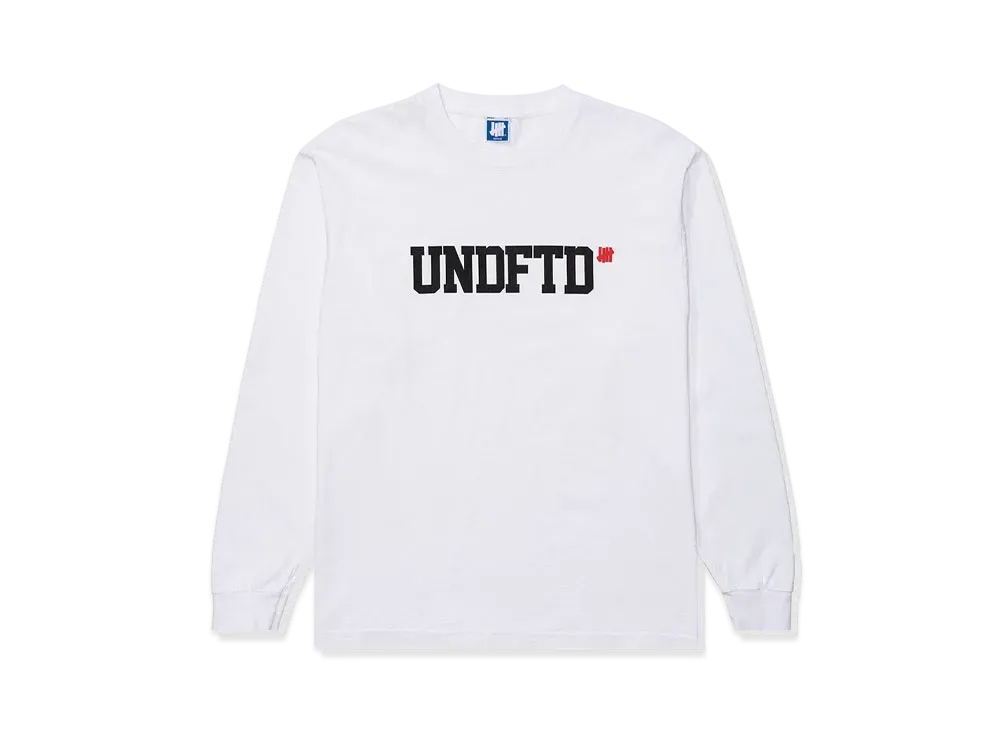 UNDEFEATED TRADEMARK L/S TEE - 80314 "White"