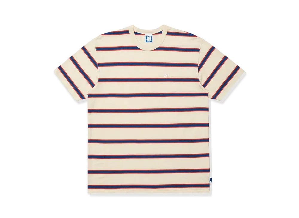UNDEFEATED STRIPED S/S TEE - 10087 "Off White"